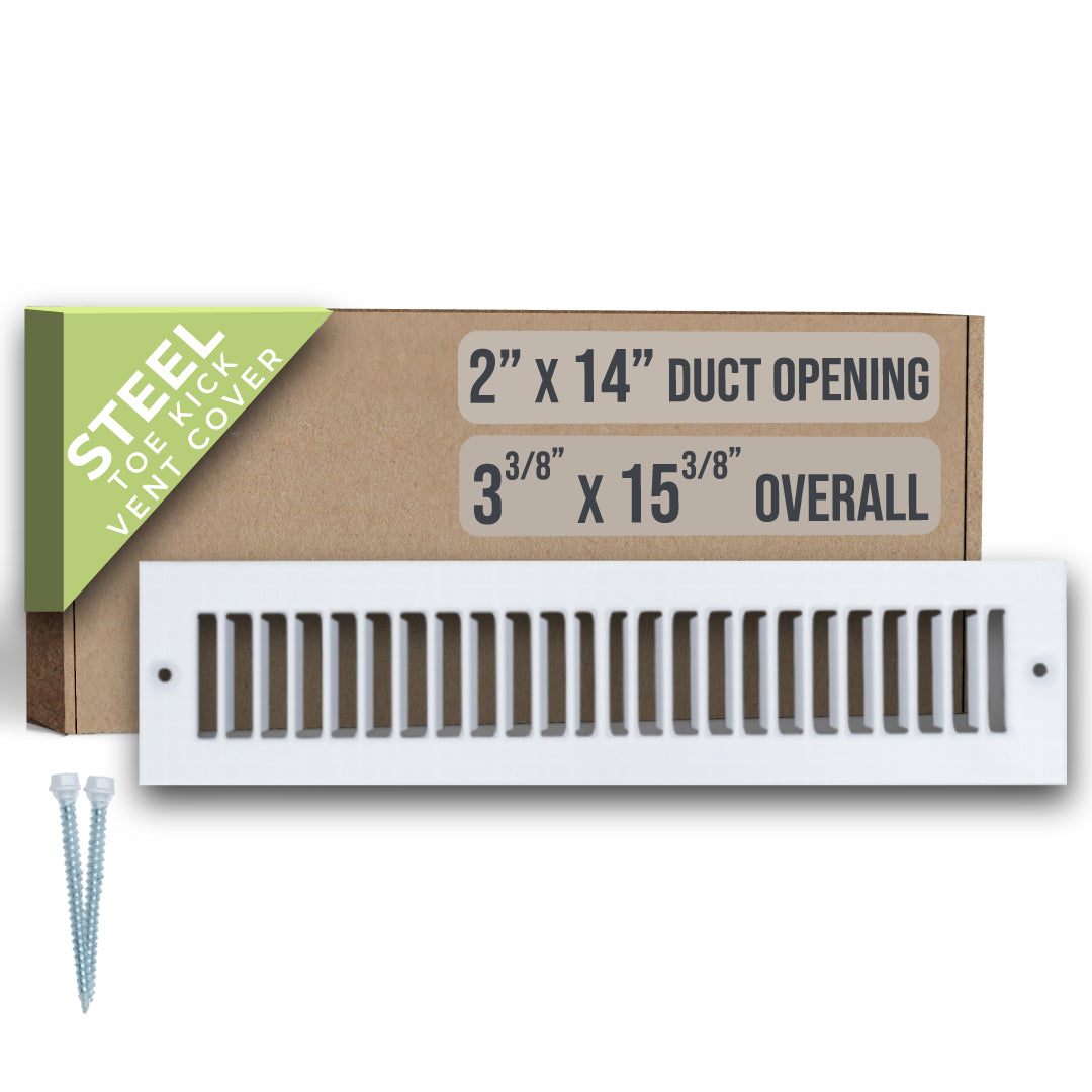 Handua HVAC Toe Kick Register Grille | White Vent Cover