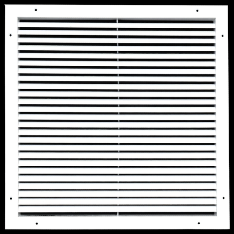 20"x20" Premium Aluminum Return Air Grille – Rust-Free HVAC Vent Cover for Wall & Ceiling | White | Out. Dim.: 21-13/16"W X 21-13/16"H