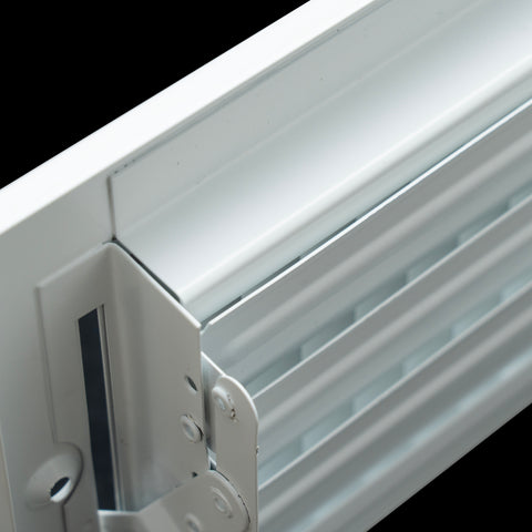 Fits 8x4 Duct Opening 1 WAY Steel Air Supply Diffuser by Handua | Register Vent Cover Grille for Sidewall and Ceiling | White | Outer Dimensions: 9.75" X 5.75"