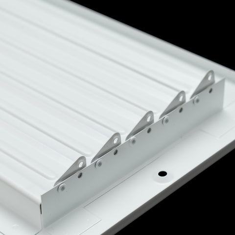 Fits 14x6 Duct Opening 2 WAY Steel Air Supply Diffuser by Handua | Register Vent Cover Grille for Sidewall and Ceiling | White | Outer Dimensions: 15.75" X 7.75"