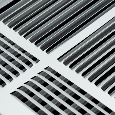 Fits 24x6 Duct Opening 3 WAY Steel Air Supply Diffuser by Handua | Register Vent Cover Grille for Sidewall and Ceiling | White | Outer Dimensions: 24.75" X 7.75"