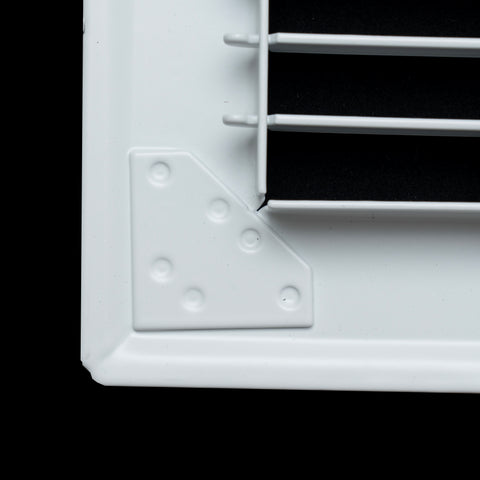 6"x24" Heavy Duty Return Air Floor Grille | Walkable White | Out. Dim.: 7-3/4"W X 25-3/4"H