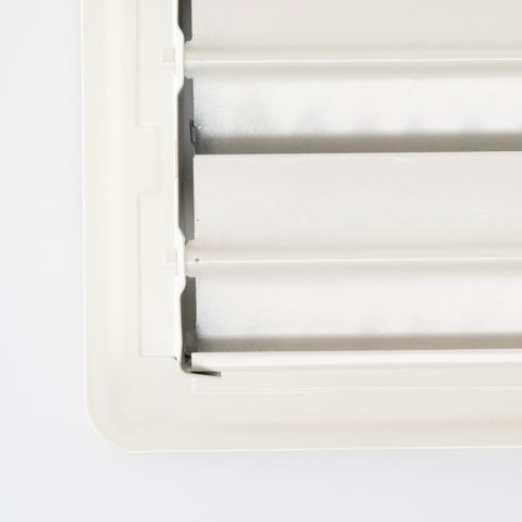 Handua HVAC White Floor Register with Louvered Design | Heavy Duty Walkable Design with Damper| Multipack