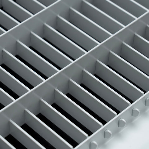 14"x14" Heavy Duty Return Air Floor Grille | Walkable White | Out. Dim.: 15-3/4"W X 15-3/4"H