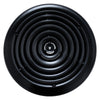 Handua 12" [Neck Size] Steel Round Air Supply Diffuser for Ceiling - Black - Outer Dimension: 15-15/16"