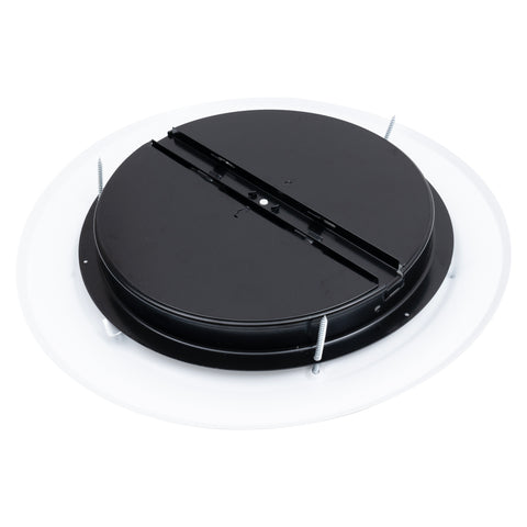 10" [Neck Size] Steel Round Air Supply Diffuser 10" Steel Damper included for Ceiling - Outer Dimension: 13-15/16"