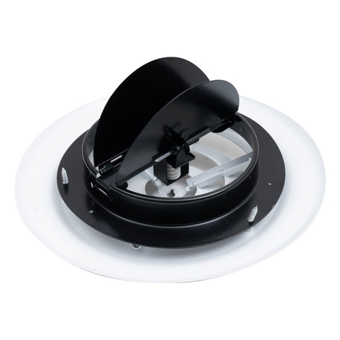 Handua 6" [Neck Size] Steel Round Air Supply Diffuser 6" Steel Damper included for Ceiling - Outer Dimension: 9-15/16"