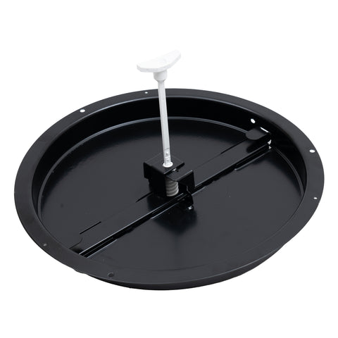 12" [Neck Size] Steel Butterfly Damper for Round Ceiling Air Supply Diffuser - Black | Outer Diameter: 13-1/2"