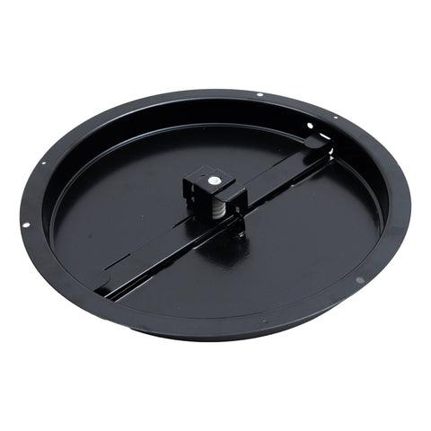 Handua 6" [Neck Size] Steel Butterfly Damper for Round Ceiling Air Supply Diffuser - Black | Outer Diameter: 7-1/2"