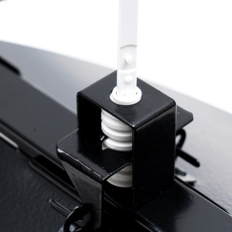 8" [Neck Size] Steel Butterfly Damper for Round Ceiling Air Supply Diffuser - Black | Outer Diameter: 9-1/2"