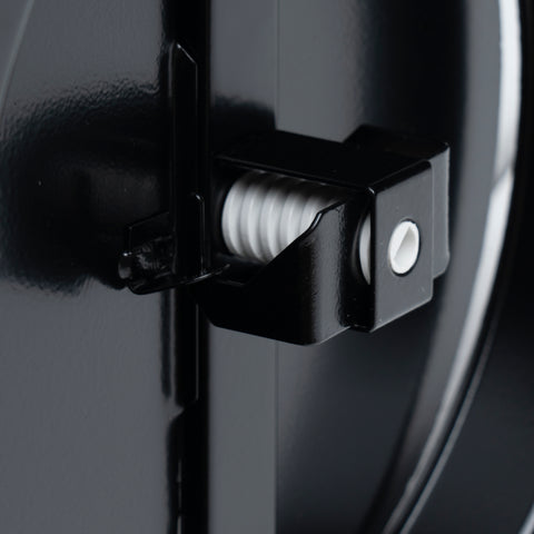 Handua 8" [Neck Size] Steel Butterfly Damper for Round Ceiling Air Supply Diffuser - Black | Outer Diameter: 9-1/2"