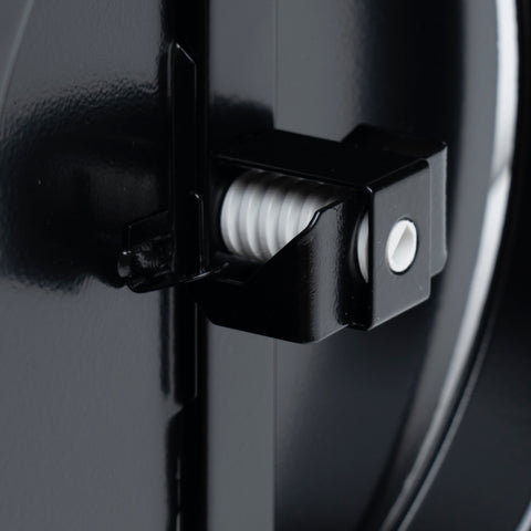 Handua 6" [Neck Size] Steel Butterfly Damper for Round Ceiling Air Supply Diffuser - Black | Outer Diameter: 7-1/2"