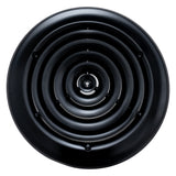 10" [Neck Size] Steel Round Air Supply Diffuser for Ceiling - Black - Outer Dimension: 13-15/16"