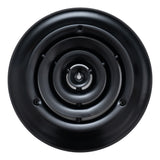 6" [Neck Size] Steel Round Air Supply Diffuser for Ceiling - Black - Outer Dimension: 9-15/16"