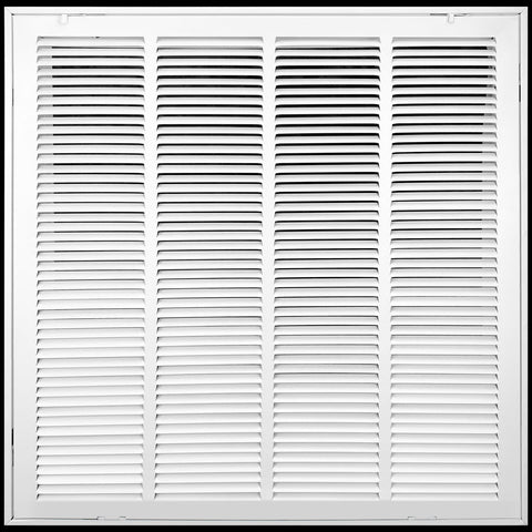 airgrilles 20" x 20" duct opening   steel return air filter grille  fixed hinged  for sidewall and ceiling hnd-fx-1rafg-wh-20x20 752505984520 - 1