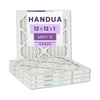 Handua 12x12x1 Air Filter MERV 13 Optimal Control, Plated Furnace AC Air Replacement Filter, 4 Pack (Actual Size: 11.75" x 11.75" x 0.75")