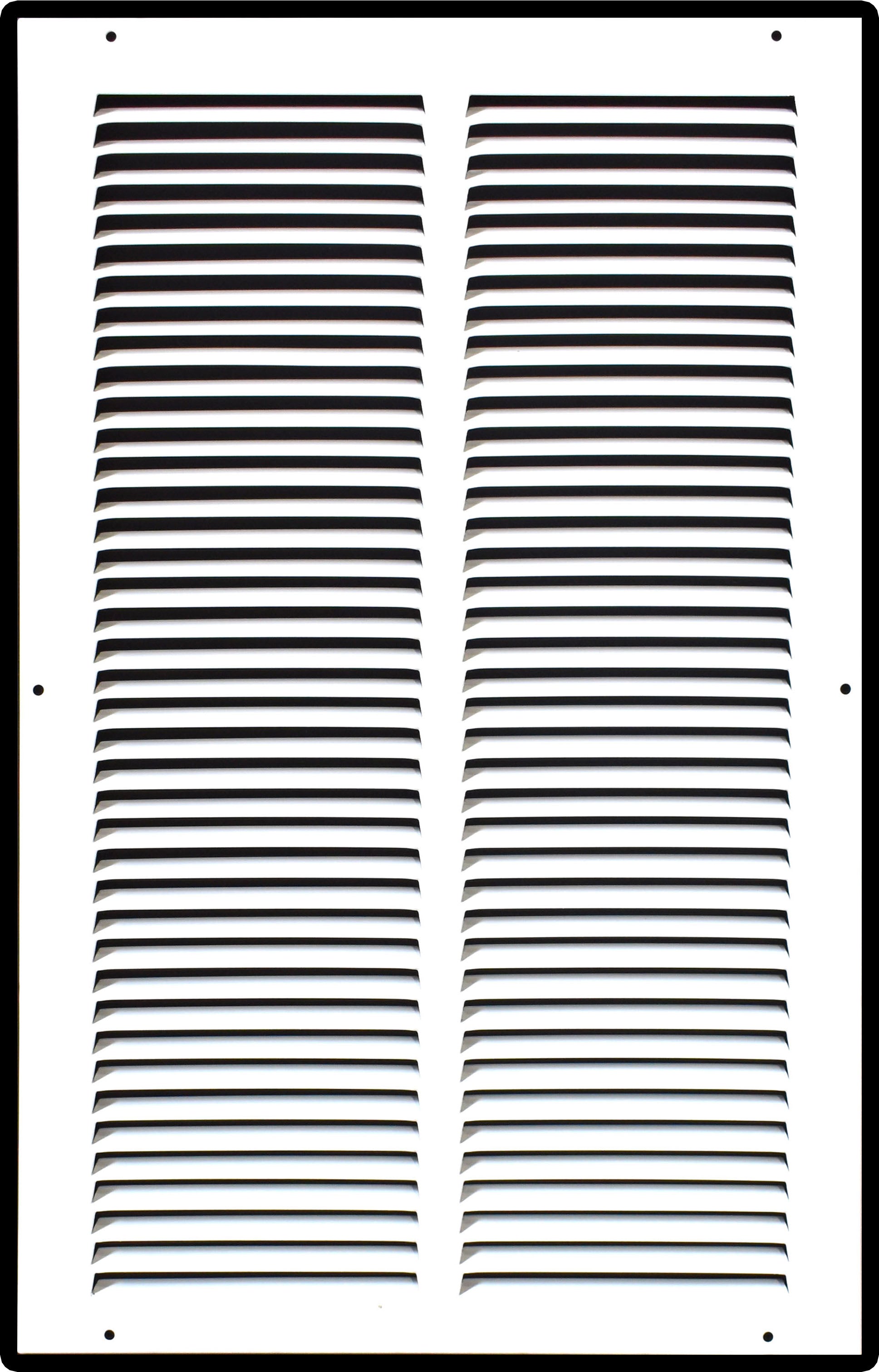 12" X 20" Duct Opening | Steel Return Air Grille for Sidewall and Ceiling | Outer Dimensions: 13.75"W X 21.75"H