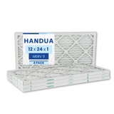 12x24x1 Air Filter MERV 11 Allergen Control, Plated Furnace AC Air Replacement Filter, 4 Pack (Actual Size: 11.75" x 23.75" x 0.75")