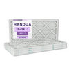 Handua 12x24x1 Air Filter MERV 13 Optimal Control, Plated Furnace AC Air Replacement Filter, 4 Pack (Actual Size: 11.75" x 23.75" x 0.75")