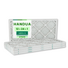 Handua 12x24x1 Air Filter MERV 8 Dust Control, Plated Furnace AC Air Replacement Filter, 4 Pack (Actual Size: 11.75" x 23.75" x 0.75")