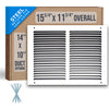 airgrilles 14" x 10" duct opening  -  steel return air grille for sidewall and ceiling hnd-flt-1rag-wh-14x10 752505984285 - 1