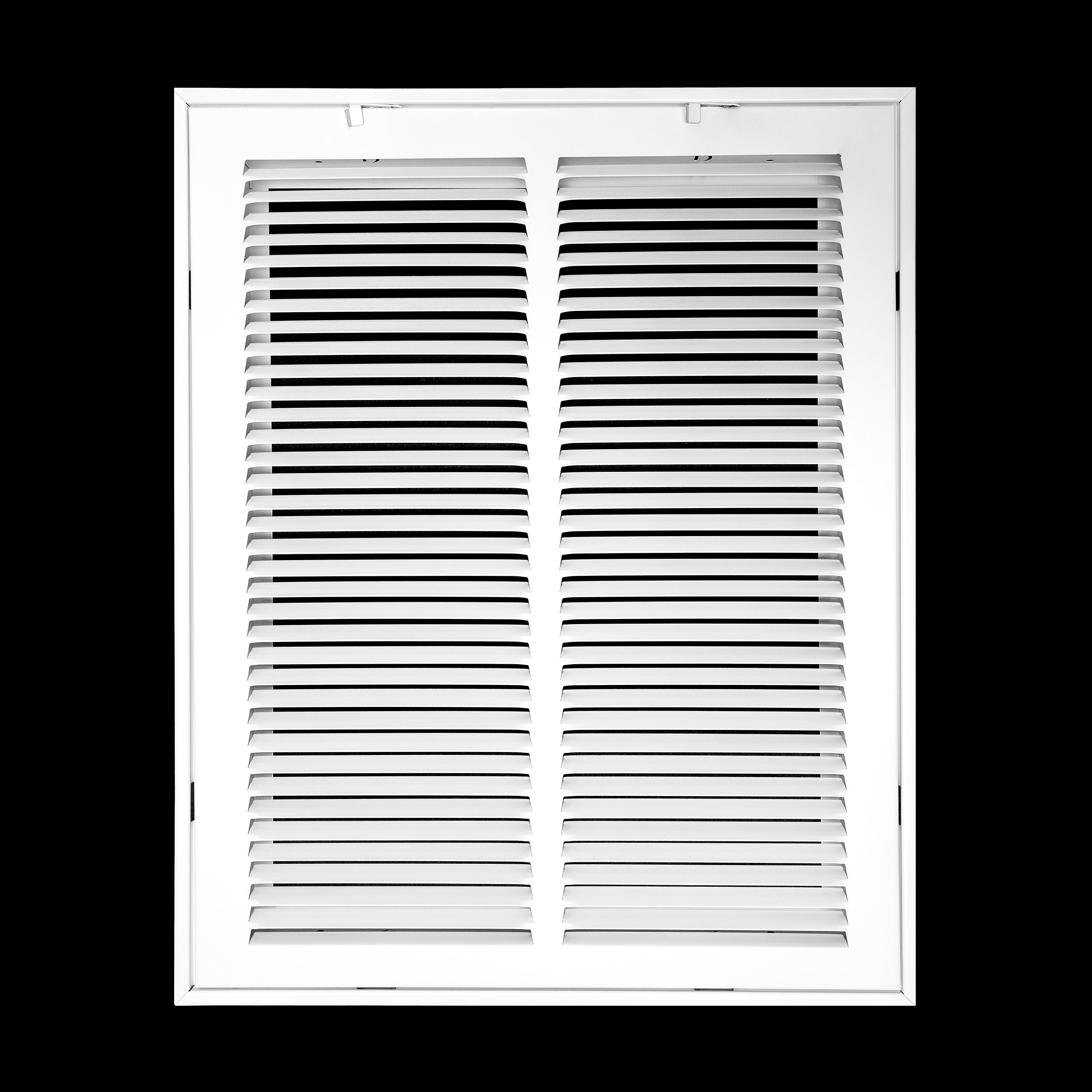 airgrilles 14" x 18" duct opening  -  steel return air filter grille for sidewall and ceiling hnd-rafg1-wh-14x18 038775628655 - 1
