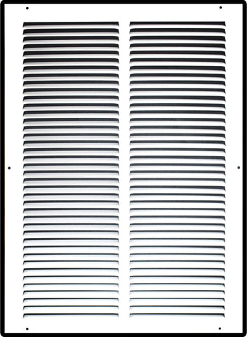 14" X 20" Duct Opening | Steel Return Air Grille for Sidewall and Ceiling | Outer Dimensions: 15.75"W X 21.75"H