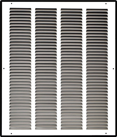 airgrilles 16" x 18" duct opening   steel return air grille for sidewall and ceiling hnd-flt-1rag-wh-16x18 756014647976 - 1