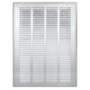 airgrilles 16" x 25" duct opening   steel return air filter grille for sidewall and ceiling hnd-rafg1-wh-16x25 752505979625 - 1