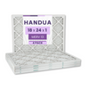 Handua 18x24x1 Air Filter MERV 13 Optimal Control, Plated Furnace AC Air Replacement Filter, 4 Pack (Actual Size: 17.75" x 23.75" x 0.75")