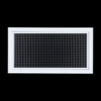 24"W x 12"H [Duct Opening] Aluminum Return Air Filter Grille | Rust Proof Eggcrate Vent Cover Grill for Sidewall and Ceiling, White | Outer Dimensions: 26 1/4"W X 14 1/4"H