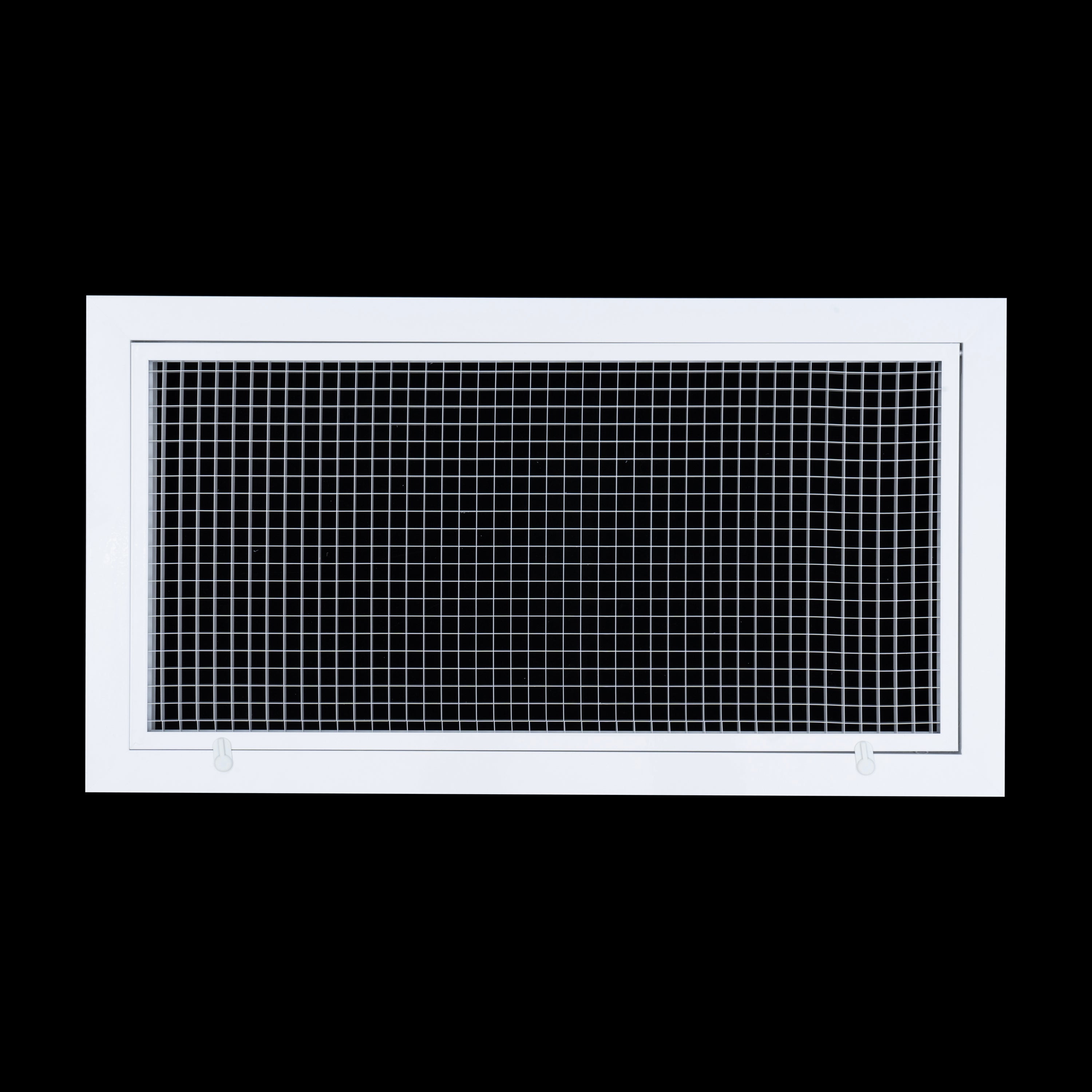 24" x 12" [Duct Opening] Aluminum Return Air Filter Grille | Rust Proof Eggcrate Vent Cover Grill for Sidewall and Ceiling, White | Outer Dimensions: 26.5" X 14.5"