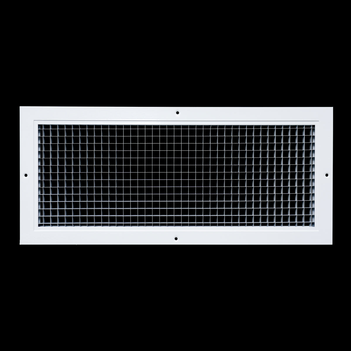 20" x 8" [Duct Opening] Aluminum Return Air Grille | Rust Proof Eggcrate Vent Cover Grill for Sidewall and Ceiling, White | Outer Dimensions: 21.75" X 9.75"