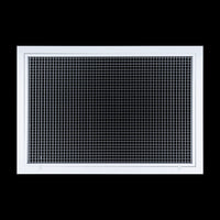 30"W x 20"H [Duct Opening] Aluminum Return Air Filter Grille | Rust Proof Eggcrate Vent Cover Grill for Sidewall and Ceiling, White | Outer Dimensions: 32 1/4"W X 22 1/4"H