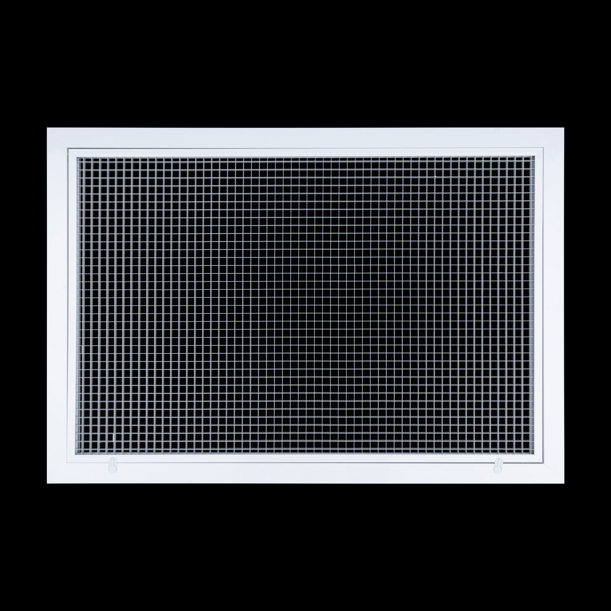 30" x 20" [Duct Opening] Aluminum Return Air Filter Grille | Rust Proof Eggcrate Vent Cover Grill for Sidewall and Ceiling, White | Outer Dimensions: 32.5" X 22.5"