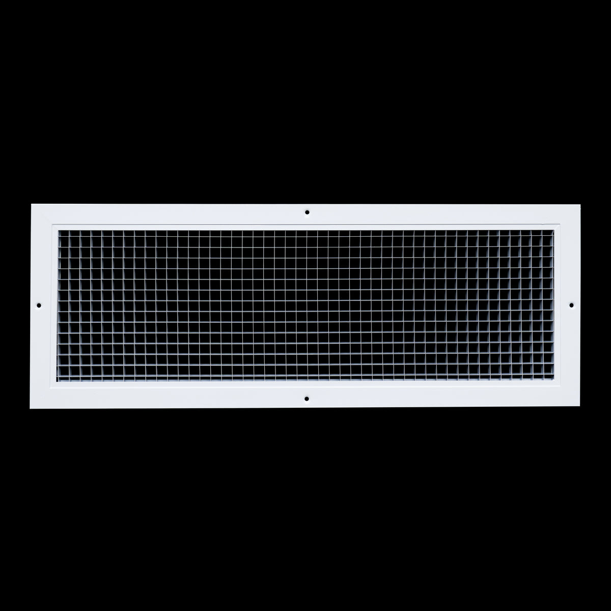 24" x 8" [Duct Opening] Aluminum Return Air Grille | Rust Proof Eggcrate Vent Cover Grill for Sidewall and Ceiling, White | Outer Dimensions: 25.75" X 9.75"