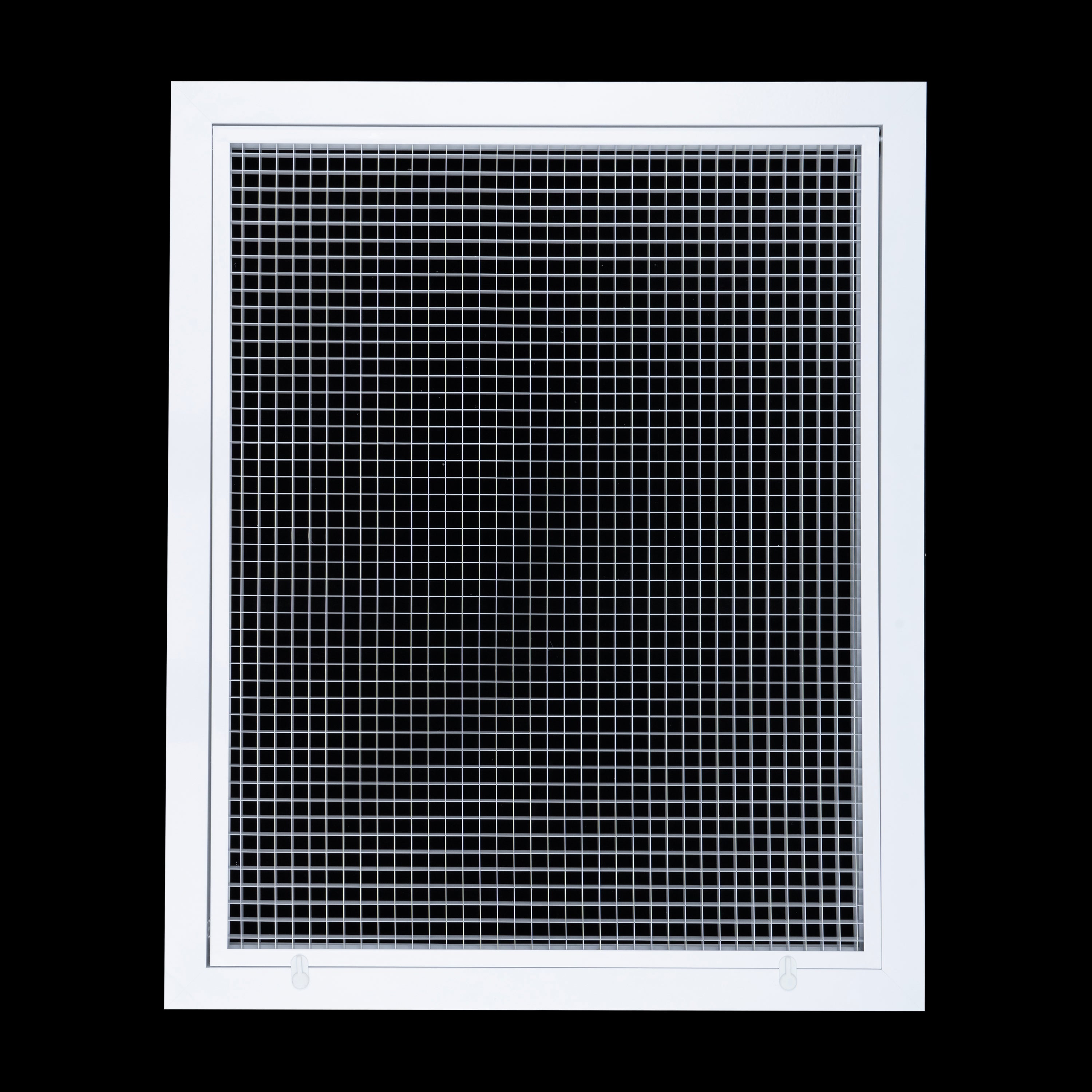 20" x 25" [Duct Opening] Aluminum Return Air Filter Grille | Rust Proof Eggcrate Vent Cover Grill for Sidewall and Ceiling, White | Outer Dimensions: 22.5" X 27.5"