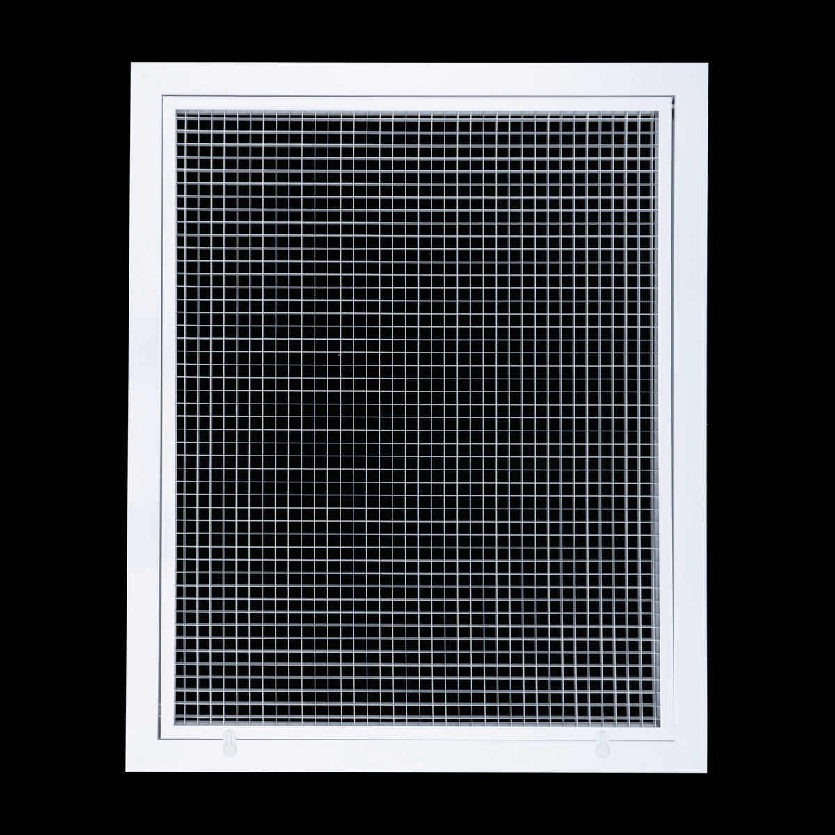 20" x 25" [Duct Opening] Aluminum Return Air Filter Grille | Rust Proof Eggcrate Vent Cover Grill for Sidewall and Ceiling, White | Outer Dimensions: 22.5" X 27.5"