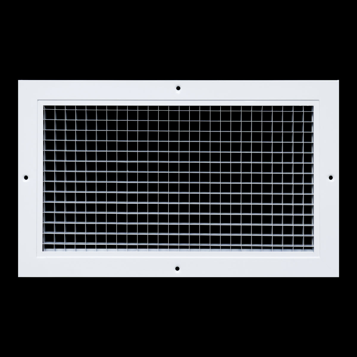 14" x 8" [Duct Opening] Aluminum Return Air Grille | Rust Proof Eggcrate Vent Cover Grill for Sidewall and Ceiling, White | Outer Dimensions: 15.75" X 9.75"