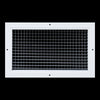 14" x 8" [Duct Opening] Aluminum Return Air Grille | Rust Proof Eggcrate Vent Cover Grill for Sidewall and Ceiling, White | Outer Dimensions: 15.75" X 9.75"