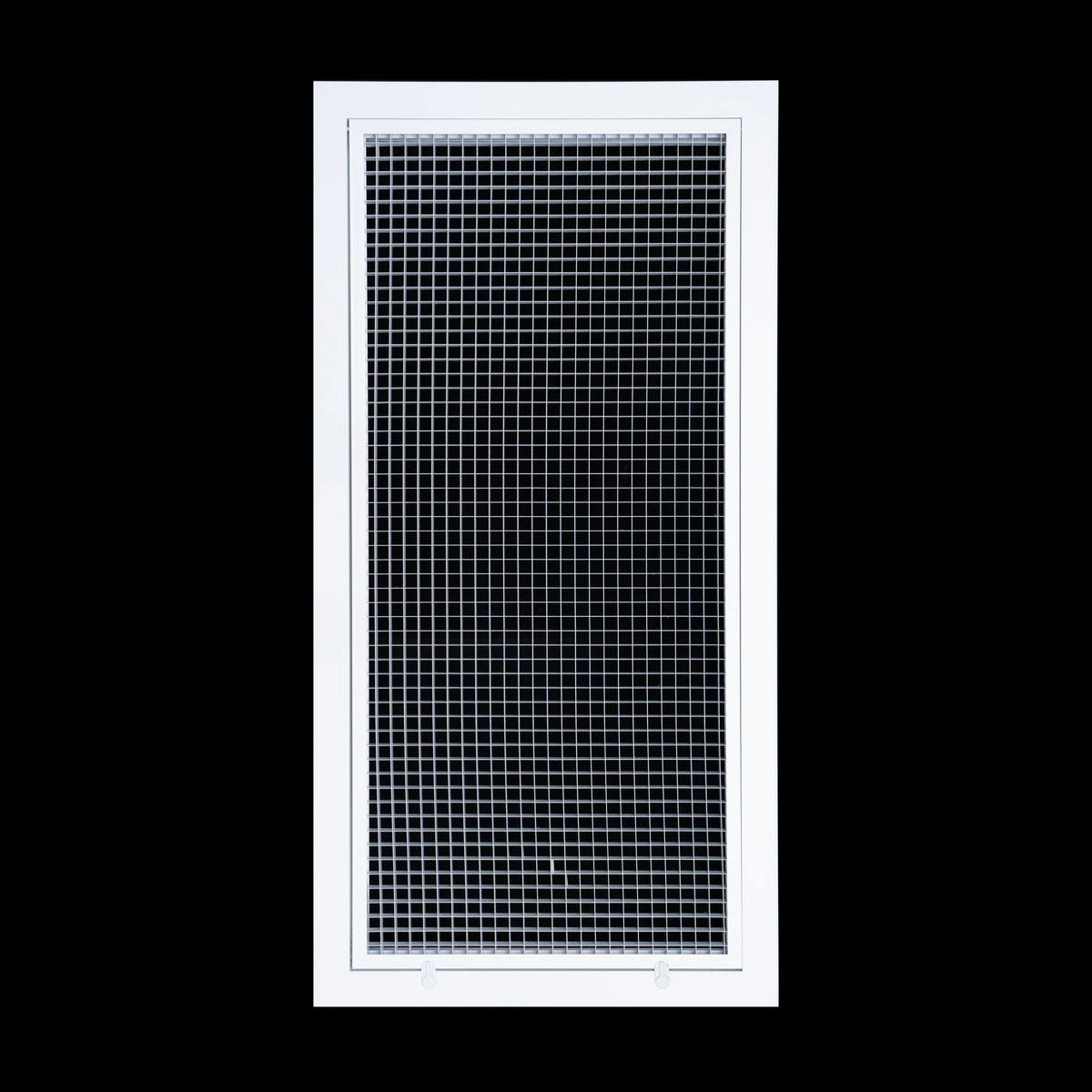 14" x 30" [Duct Opening] Aluminum Return Air Filter Grille | Rust Proof Eggcrate Vent Cover Grill for Sidewall and Ceiling, White | Outer Dimensions: 16.5" X 32.5"