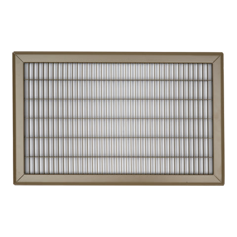 12"W x 20"H [Duct Opening] Return Air Floor Grille | Vent Cover Grill for Floor - Brown| Outer Dimensions: 13.75"W X 21.75"H