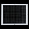 20" x 16" [Duct Opening] Aluminum Return Air Grille | Rust Proof Eggcrate Vent Cover Grill for Sidewall and Ceiling, White | Outer Dimensions: 21.75" X 17.75"