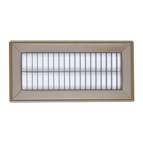 4"W x 10"H [Duct Opening] Return Air Floor Grille | Vent Cover Grill for Floor - Brown| Outer Dimensions: 5.75"W X 11.75"H