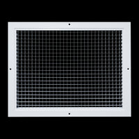 16" x 12" [Duct Opening] Aluminum Return Air Grille | Rust Proof Eggcrate Vent Cover Grill for Sidewall and Ceiling, White | Outer Dimensions: 17.75" X 13.75"
