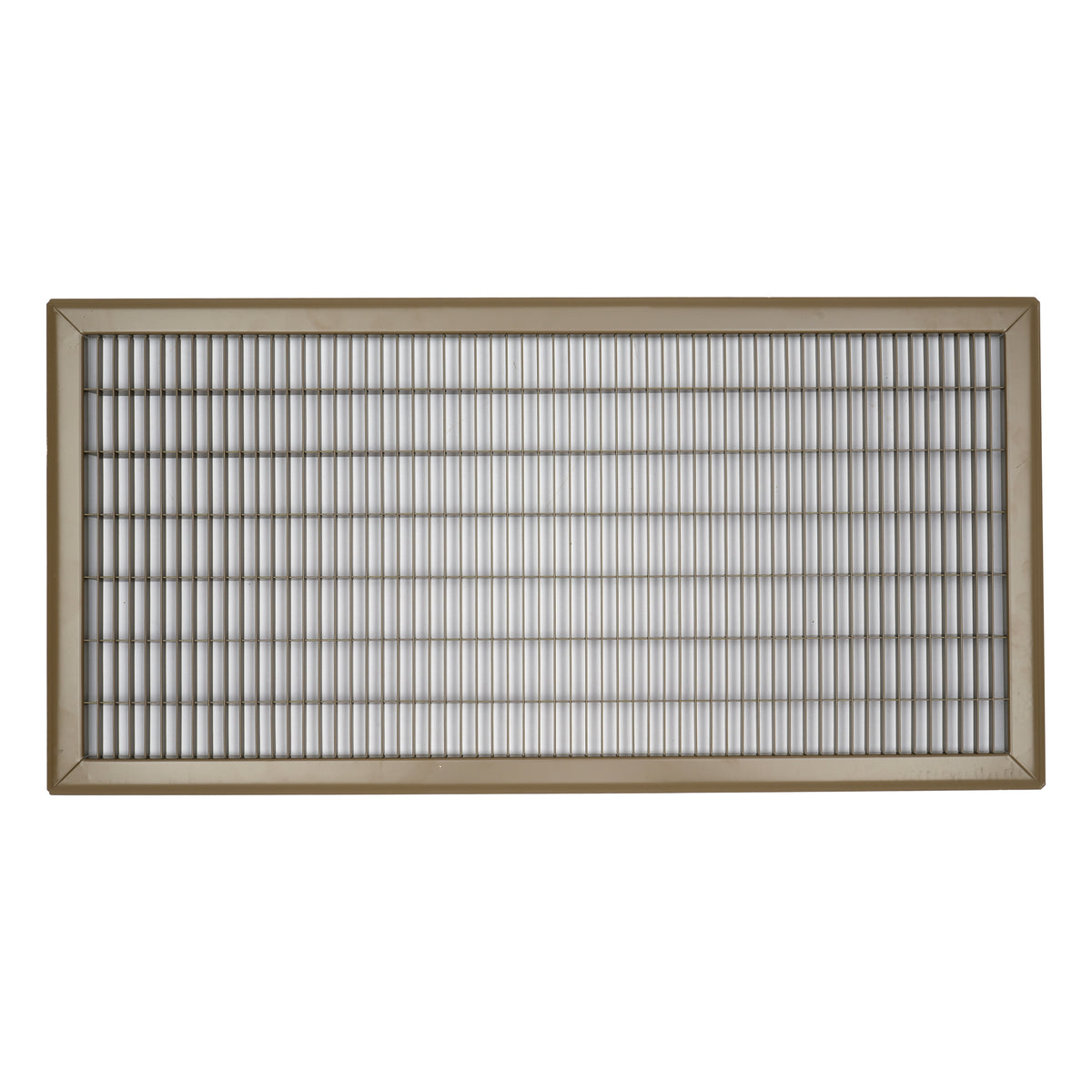 14"W x 30"H [Duct Opening] Return Air Floor Grille | Vent Cover Grill for Floor - Brown| Outer Dimensions: 15.75"W X 31.75"H