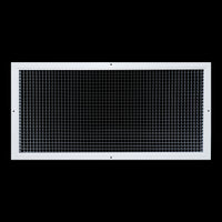 14" x 30" [Duct Opening] Aluminum Return Air Grille | Rust Proof Eggcrate Vent Cover Grill for Sidewall and Ceiling, White | Outer Dimensions: 15.75" X 31.75"