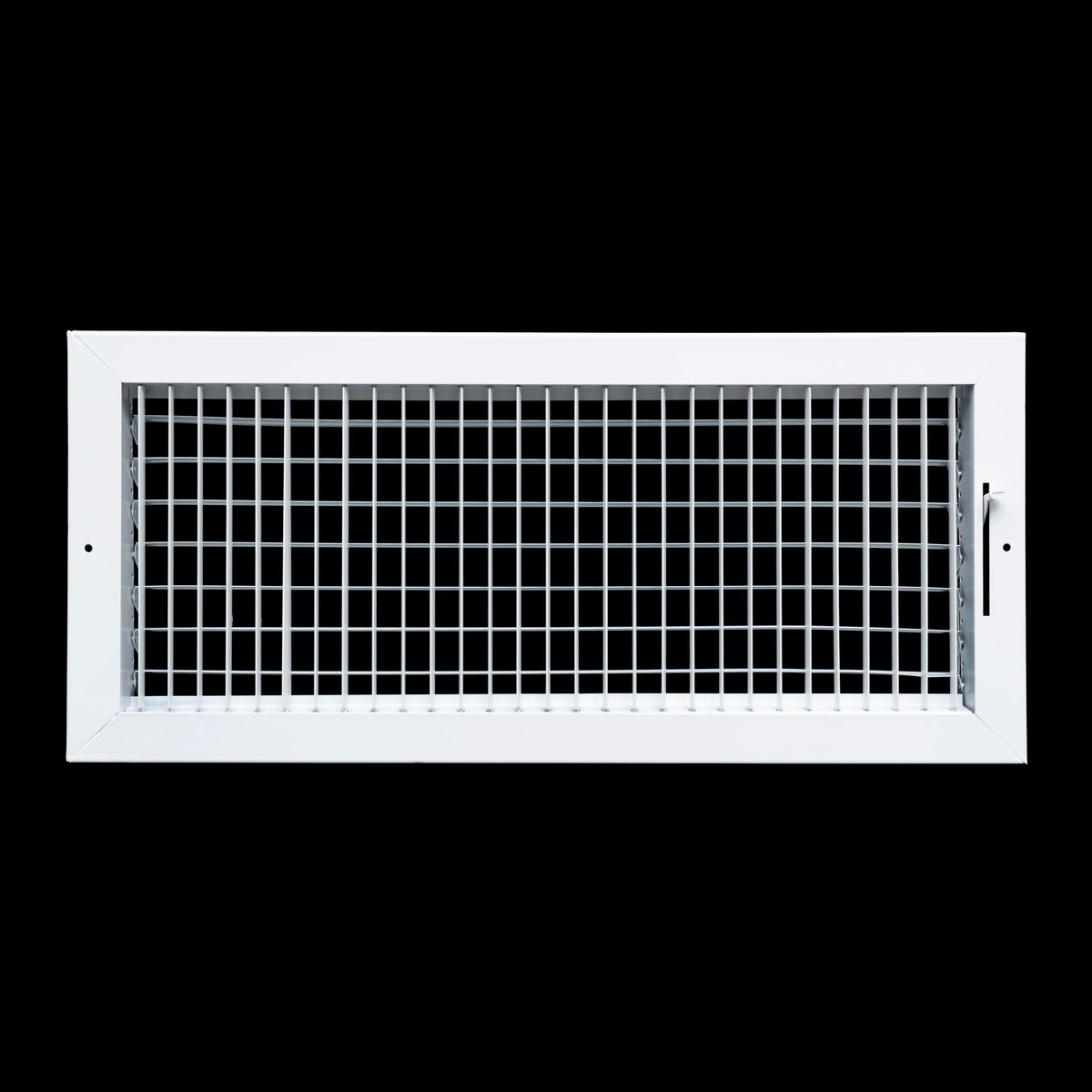 airgrilles 20x8 steel adjustable air supply grille register vent cover grill for sidewall and ceiling White  Outer Dimensions: 21.75"W X 9.75"H for 20x8 Duct Opening