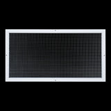 16" x 32" [Duct Opening] Aluminum Return Air Grille | Rust Proof Eggcrate Vent Cover Grill for Sidewall and Ceiling, White | Outer Dimensions: 17.75" X 33.75"