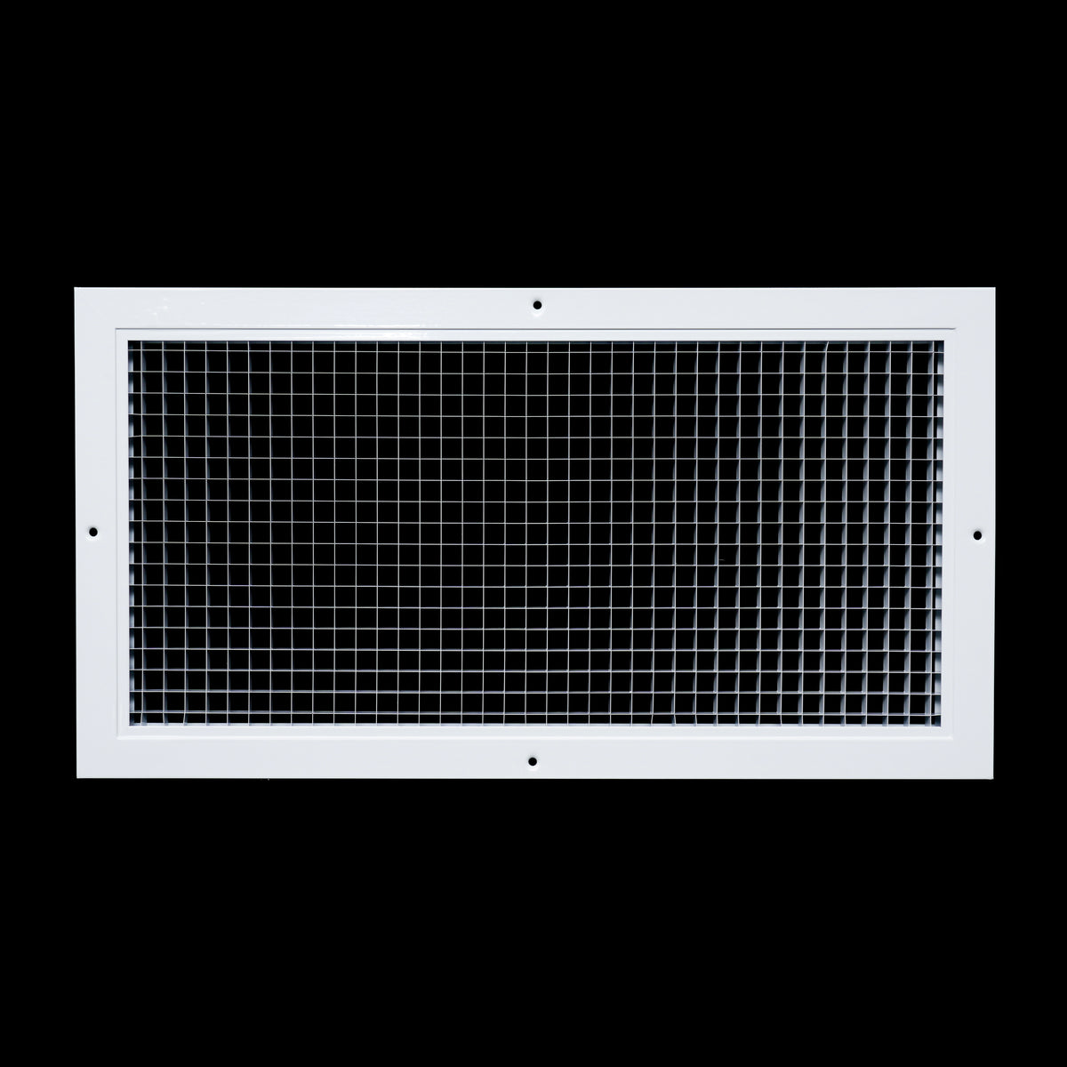 20" x 10" [Duct Opening] Aluminum Return Air Grille | Rust Proof Eggcrate Vent Cover Grill for Sidewall and Ceiling, White | Outer Dimensions: 21.75" X 11.75"